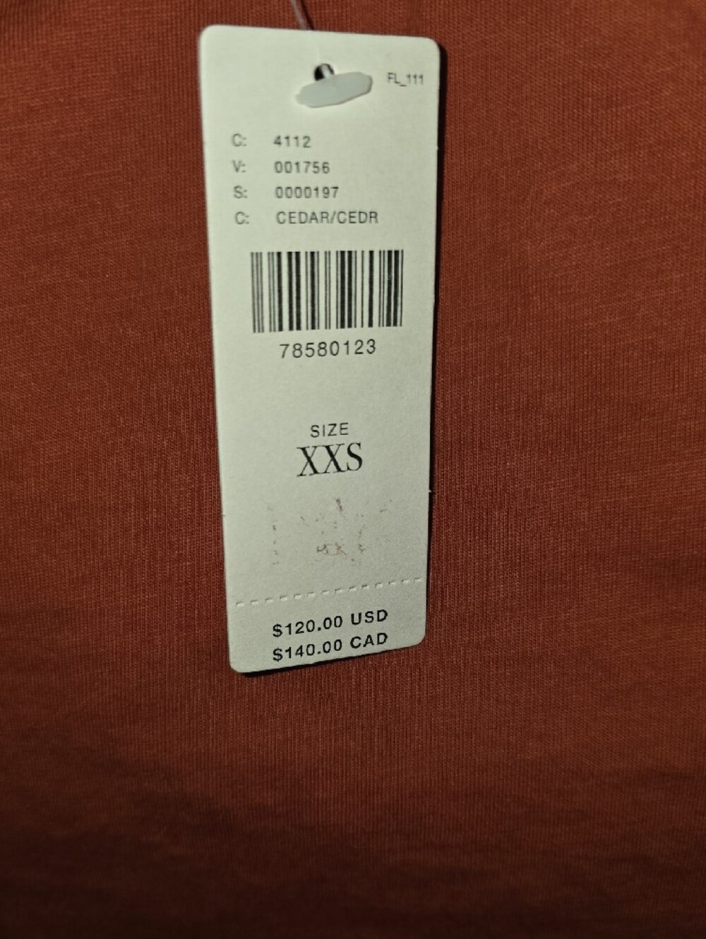 Anthropologie Embroidered Lace Yoke Blouse in Rust - Picture 8 of 9